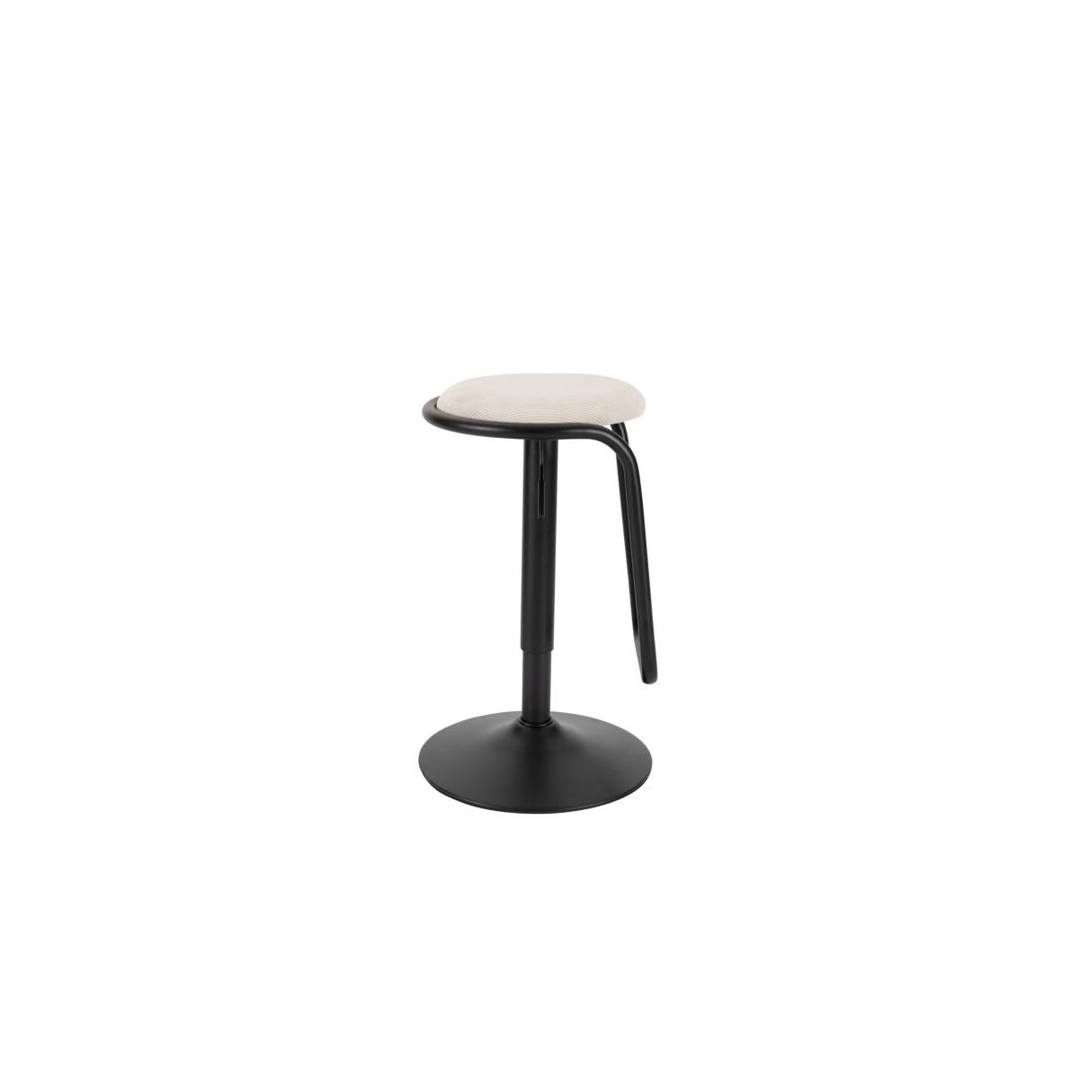 Sgabello Bar Destiny Bianco cm.Ø41x61-83
