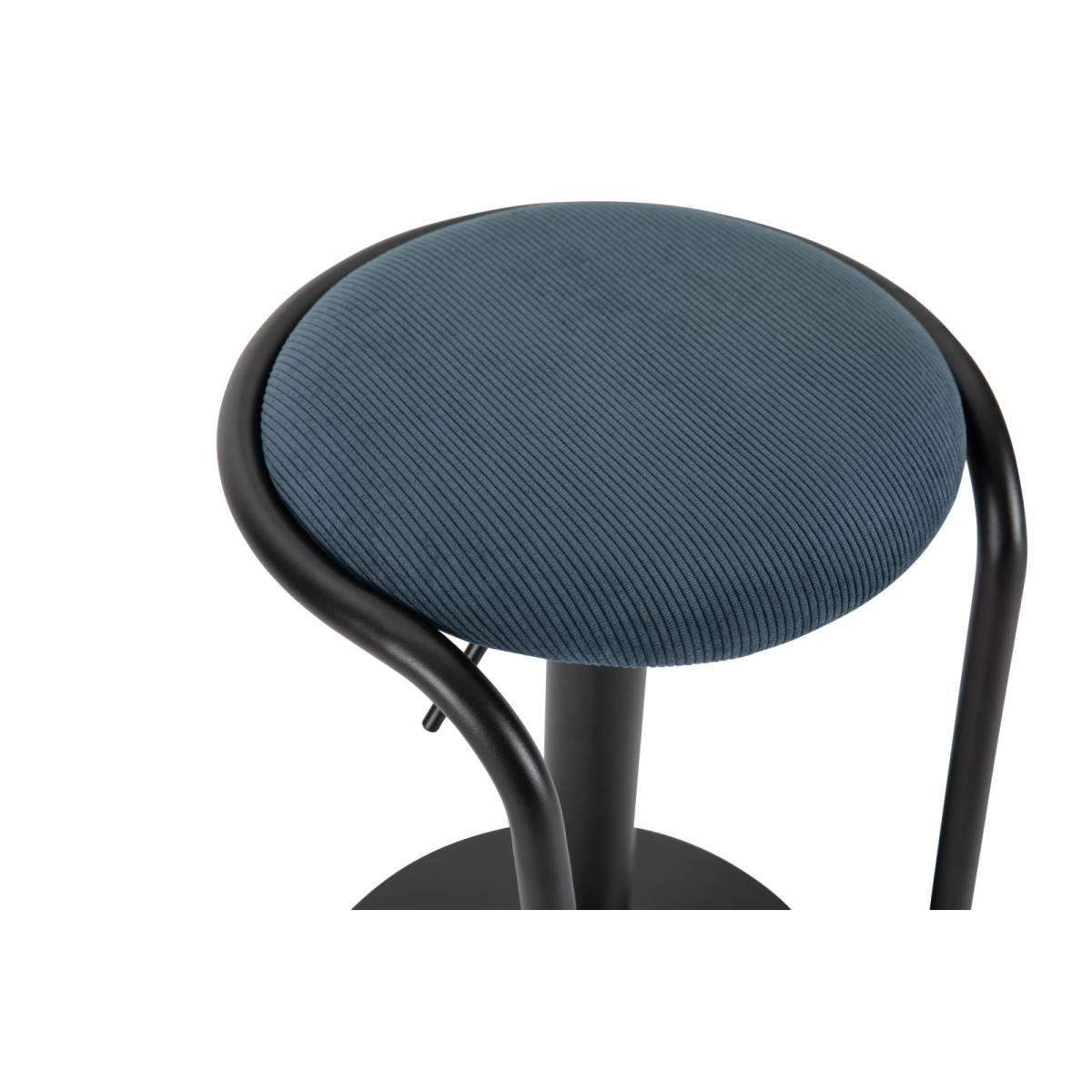 Sgabello Bar Destiny Navy cm.Ø41x61-83