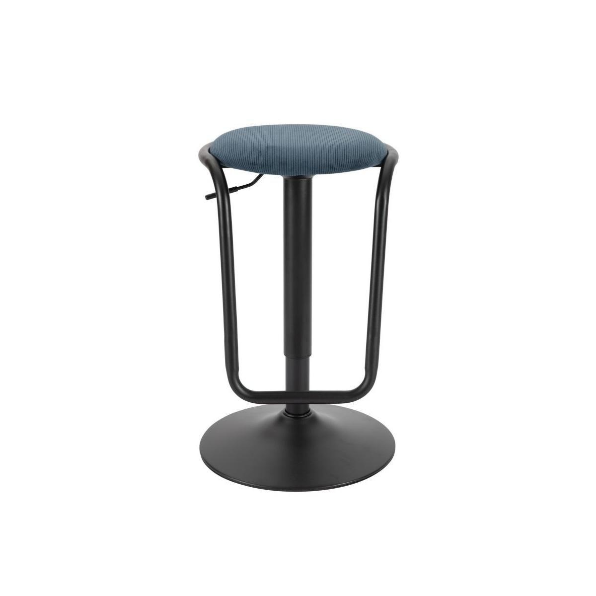 Sgabello Bar Destiny Navy cm.Ø41x61-83