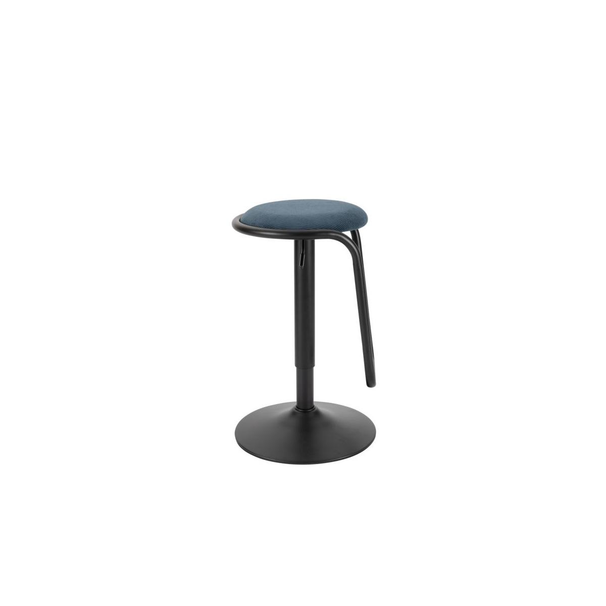 Sgabello Bar Destiny Navy cm.Ø41x61-83