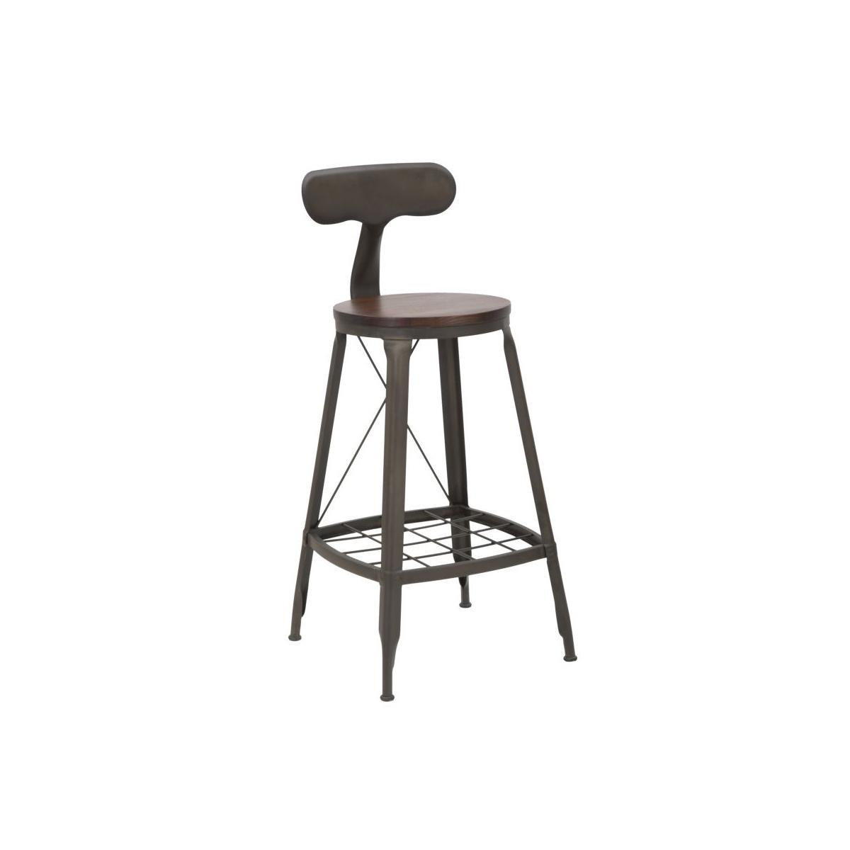 Sgabello Bar Harlem Rod cm.41x44x92 Altezza Seduta cm.68