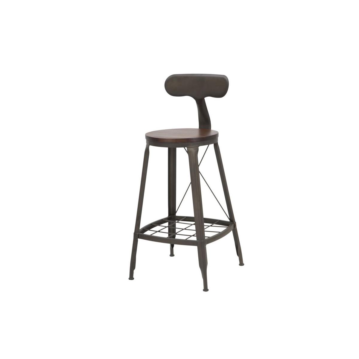 Sgabello Bar Harlem Rod cm.41x44x92 Altezza Seduta cm.68