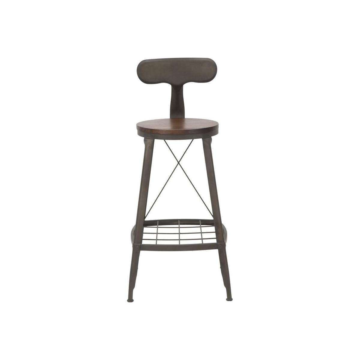 Sgabello Bar Harlem Rod cm.41x44x92 Altezza Seduta cm.68