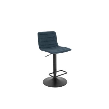 Sgabello Bar High Navy cm.43x49,5x85,5-107Seduta cm.61-82,5
