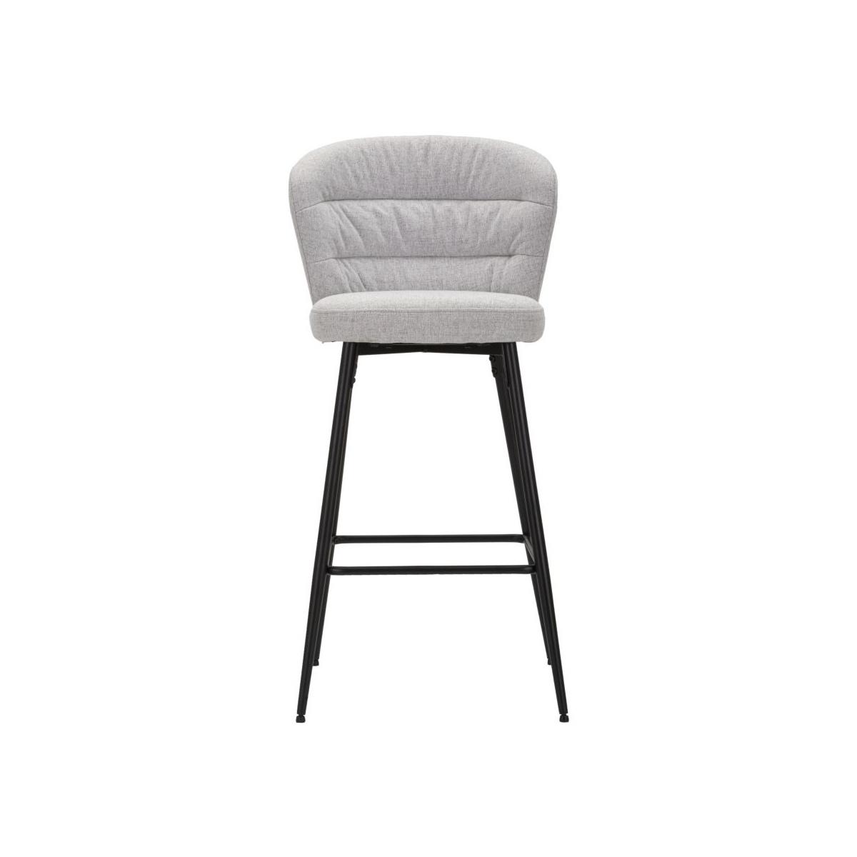 Sgabello Bar Losanna Grigio Set 2 Pz cm.52x59x108
