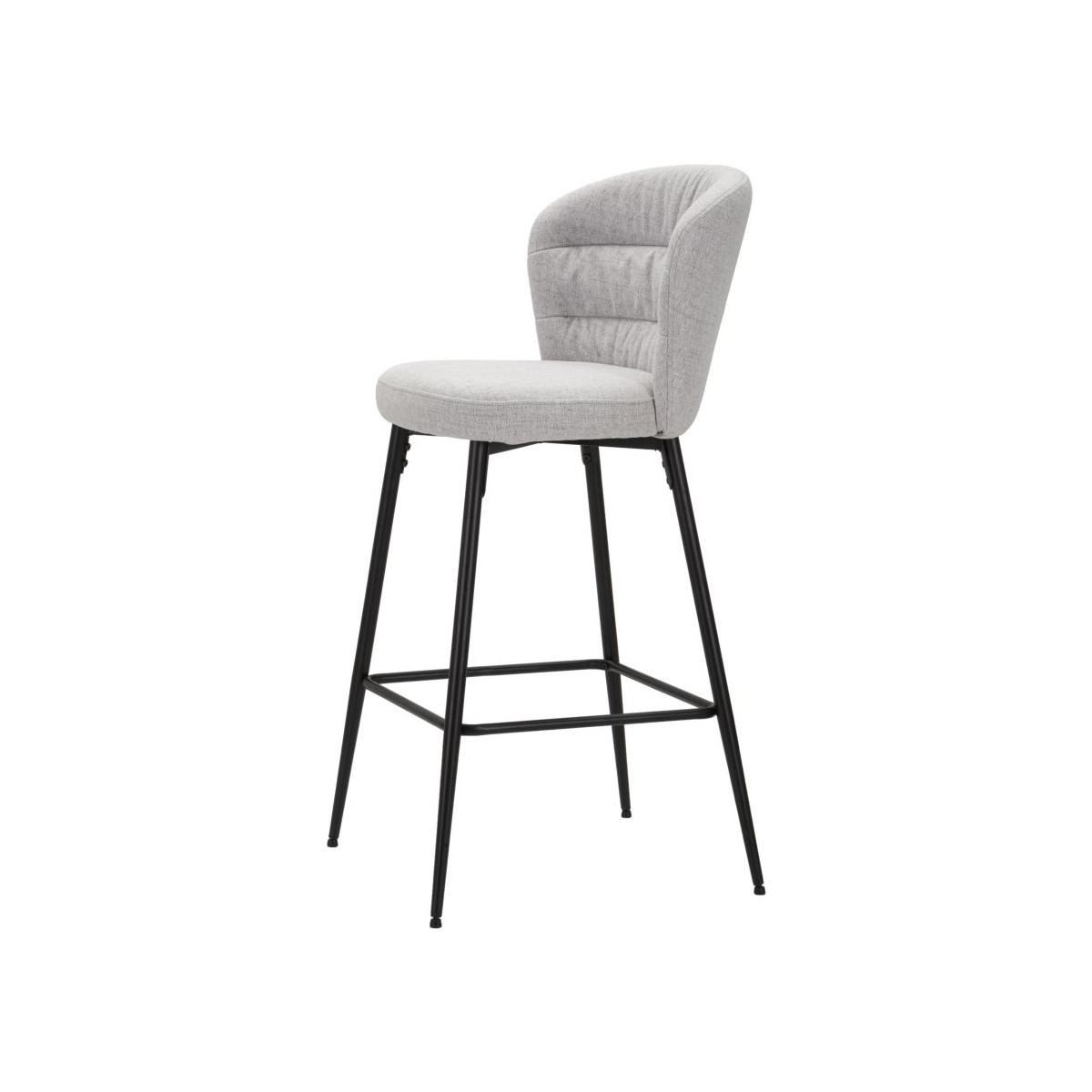 Sgabello Bar Losanna Grigio Set 2 Pz cm.52x59x108
