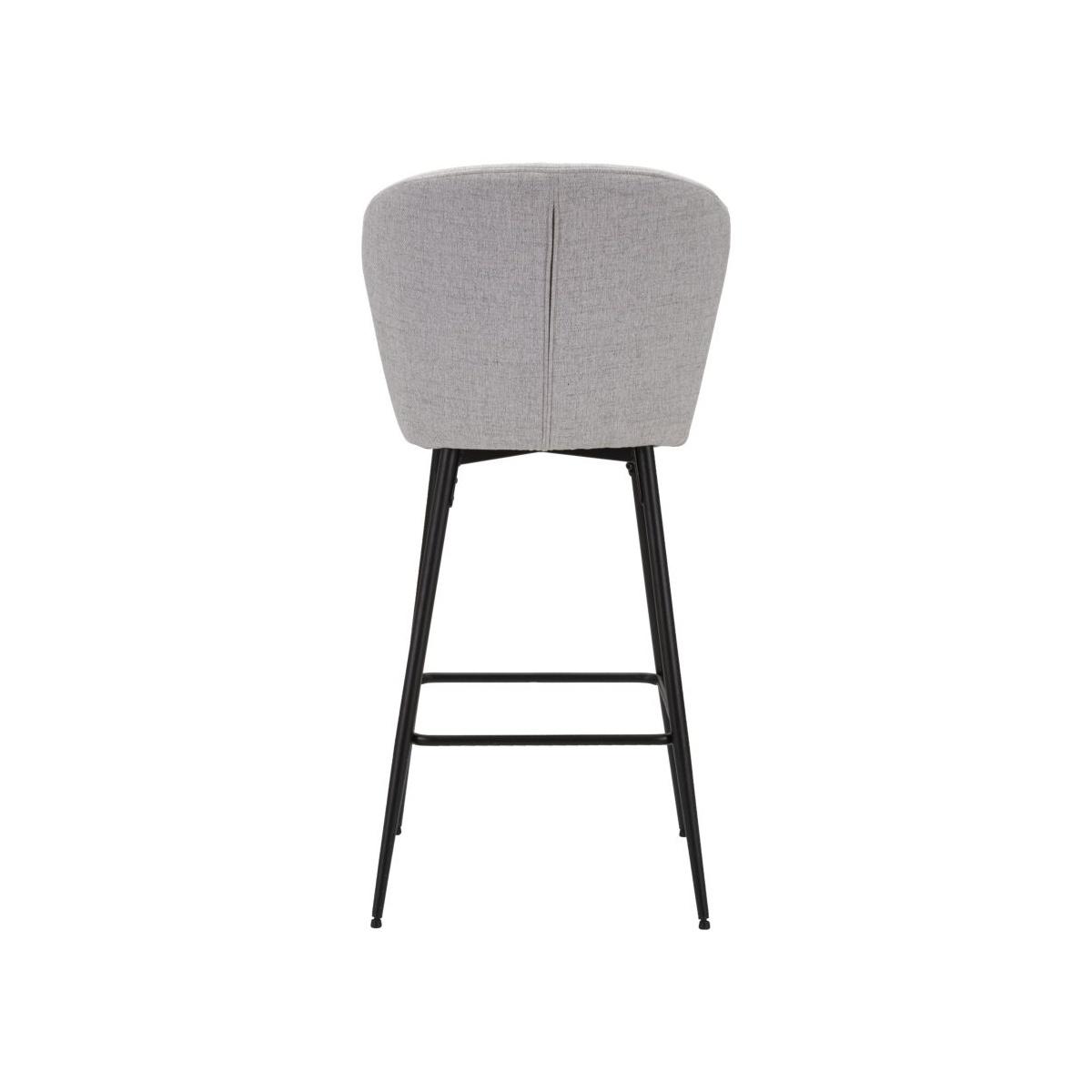 Sgabello Bar Losanna Grigio Set 2 Pz cm.52x59x108