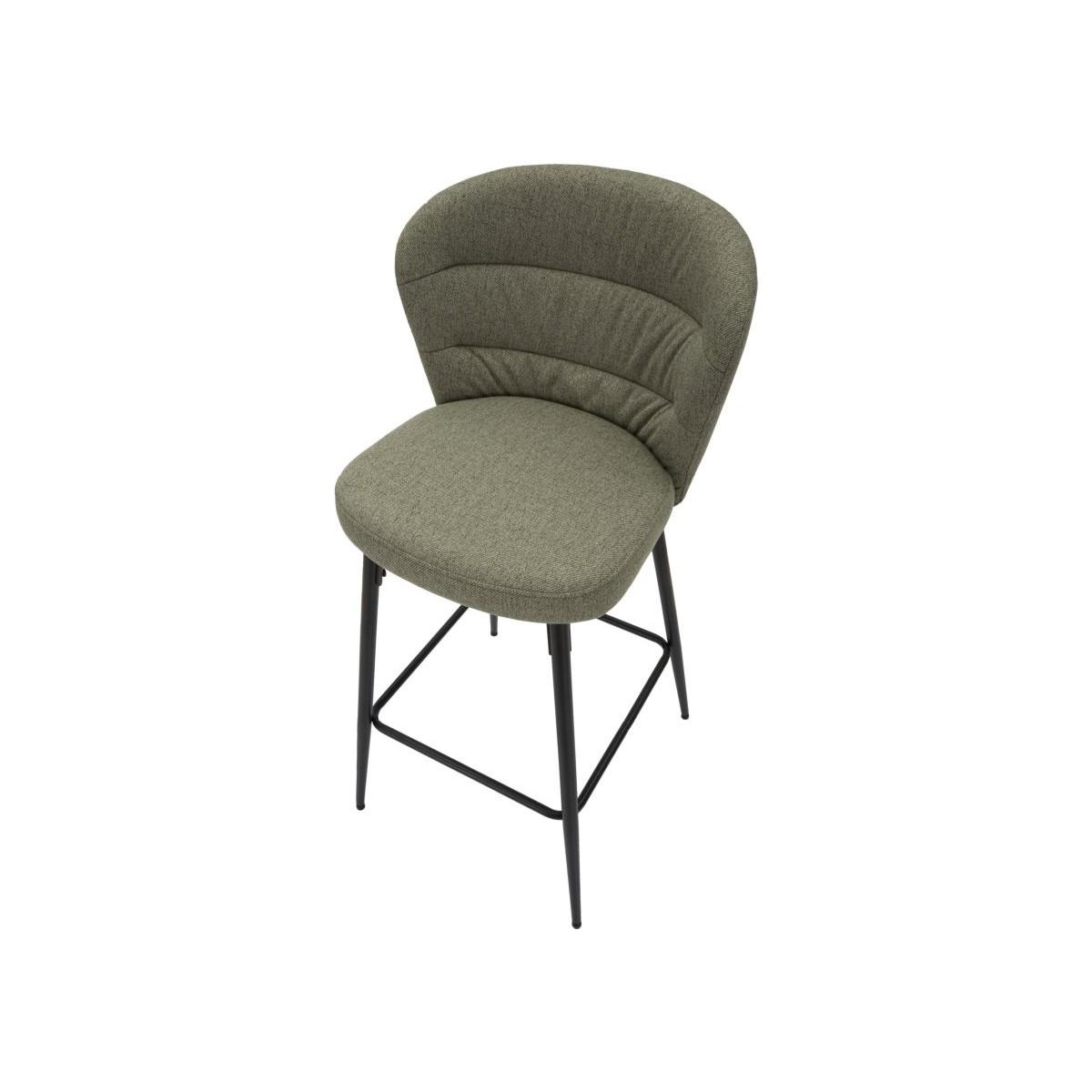 Sgabello Bar Losanna Verde Set 2 Pz cm.52x59x108