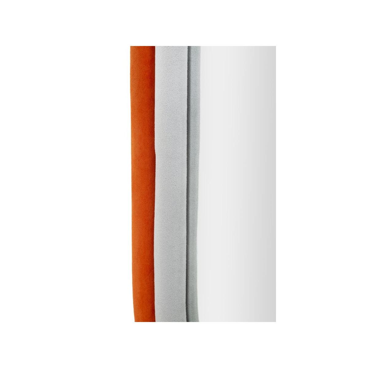 Specchio Da Muro Antony Velluto Arancio Mix cm.60x4x90