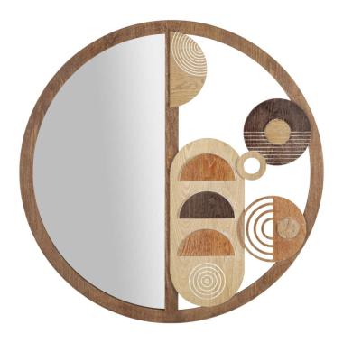 Specchio Da Muro Block cm.Ø80x3