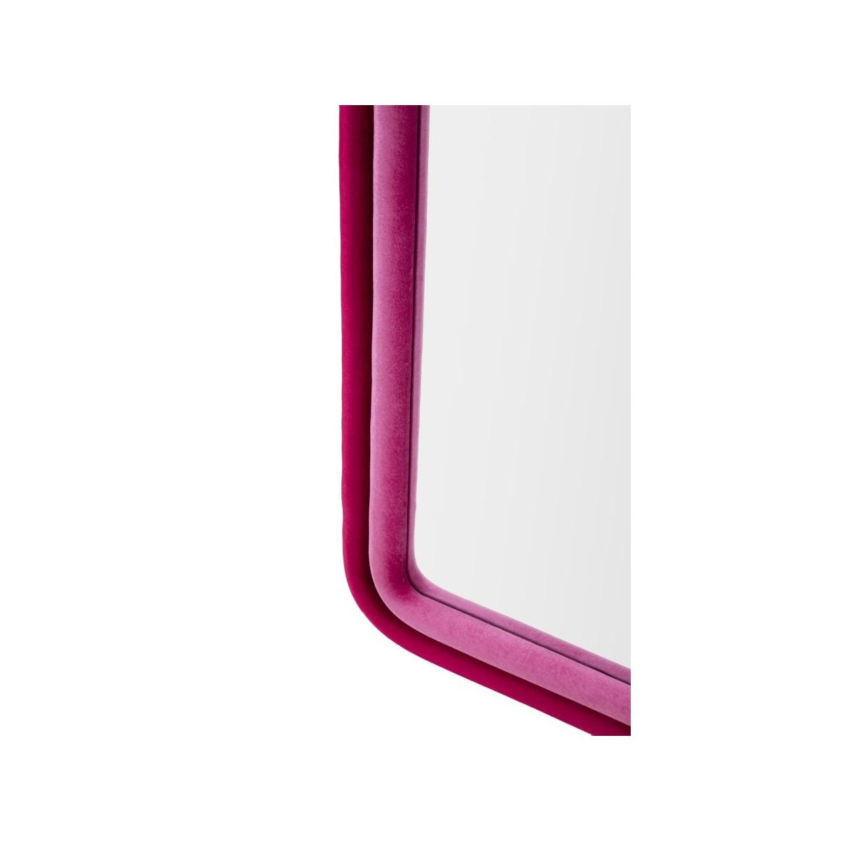 Specchio da muro cloe velluto fucsia misura specchio 60 x 4 x 160 cm