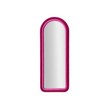 Specchio da muro cloe velluto fucsia misura specchio 60 x 4 x 160 cm