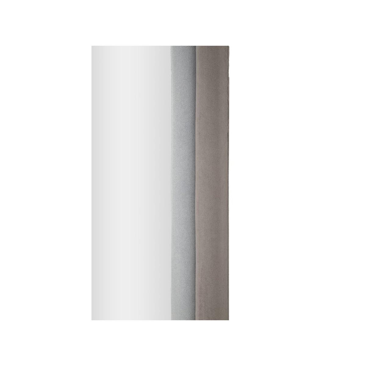 Specchio Da Muro Cloe Velluto Grigio cm.60x4x160
