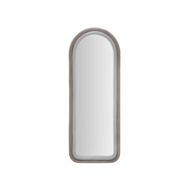 Specchio Da Muro Cloe Velluto Grigio cm.60x4x160