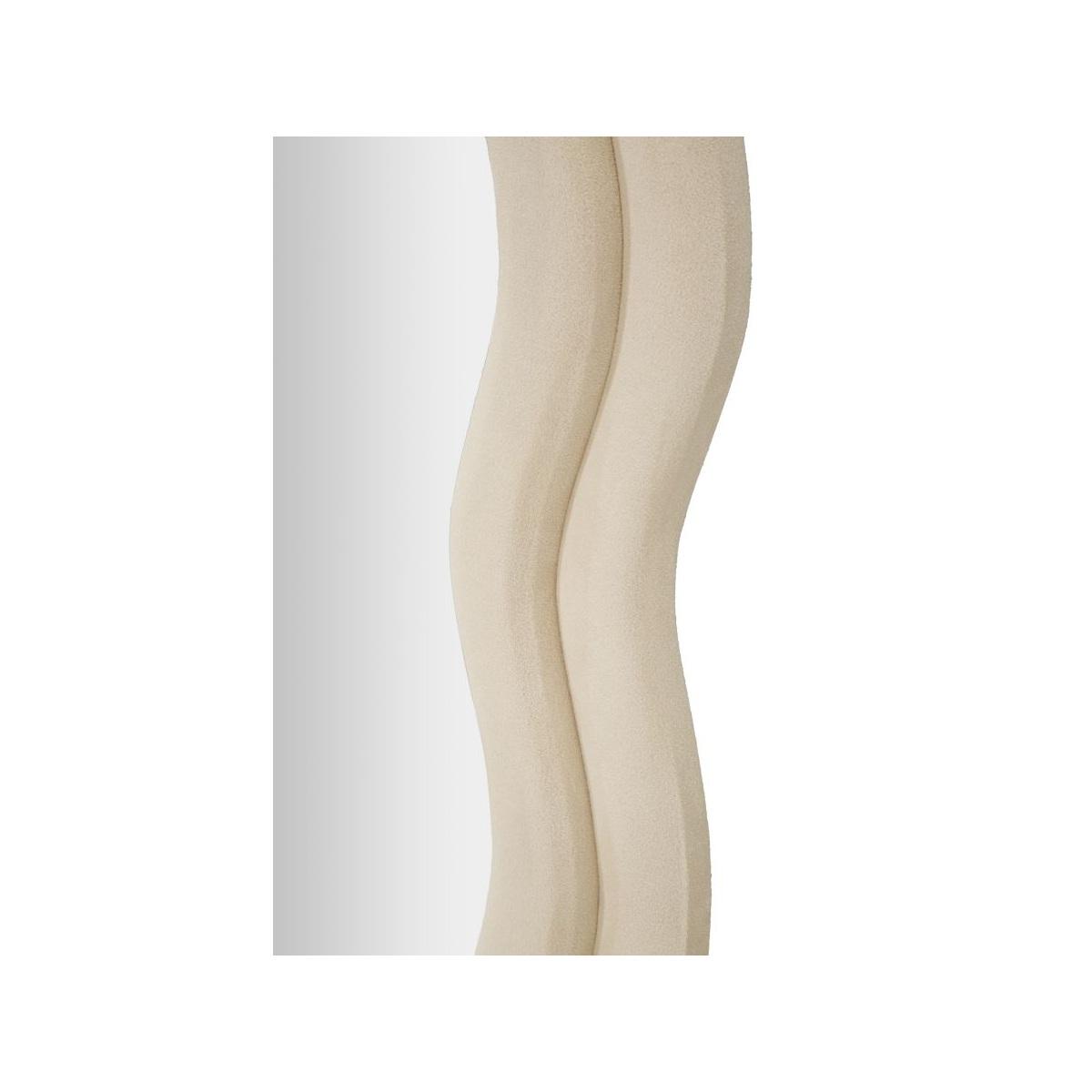 Specchio da muro miki velluto crema misura specchio 60 x 4 x 160 cm