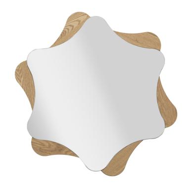 Specchio Da Muro Star cm.Ø80x1 Misura Specchio cm.65x74