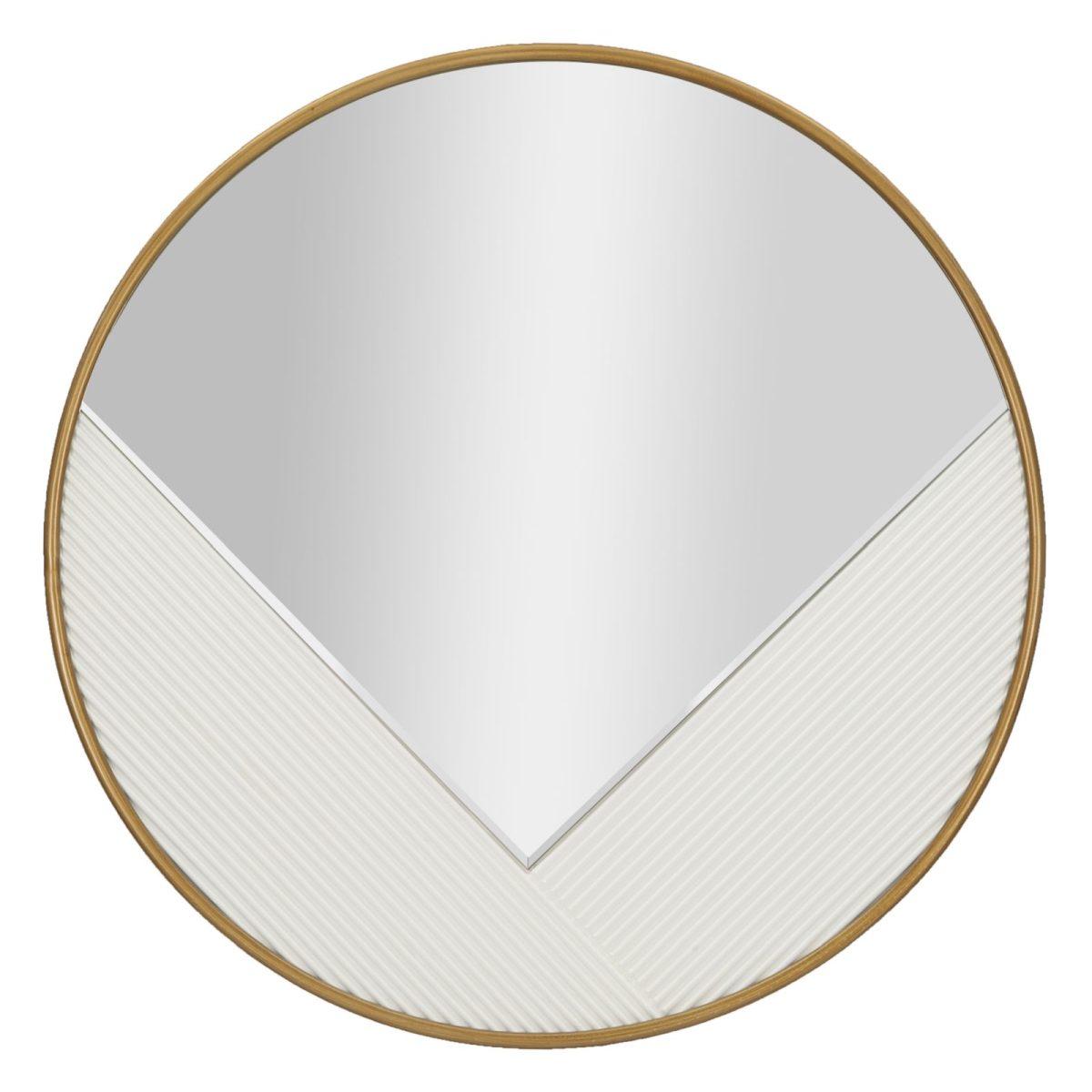 Specchio Da Muro Tolosa cm.Ø80x4 Misura Specchio cm.73x64