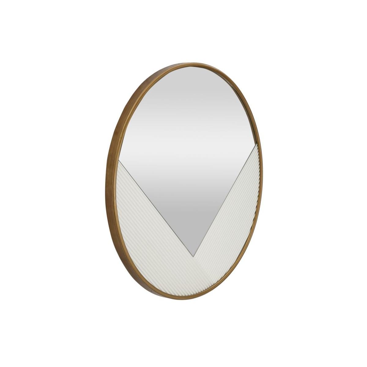 Specchio Da Muro Tolosa cm.Ø80x4 Misura Specchio cm.73x64