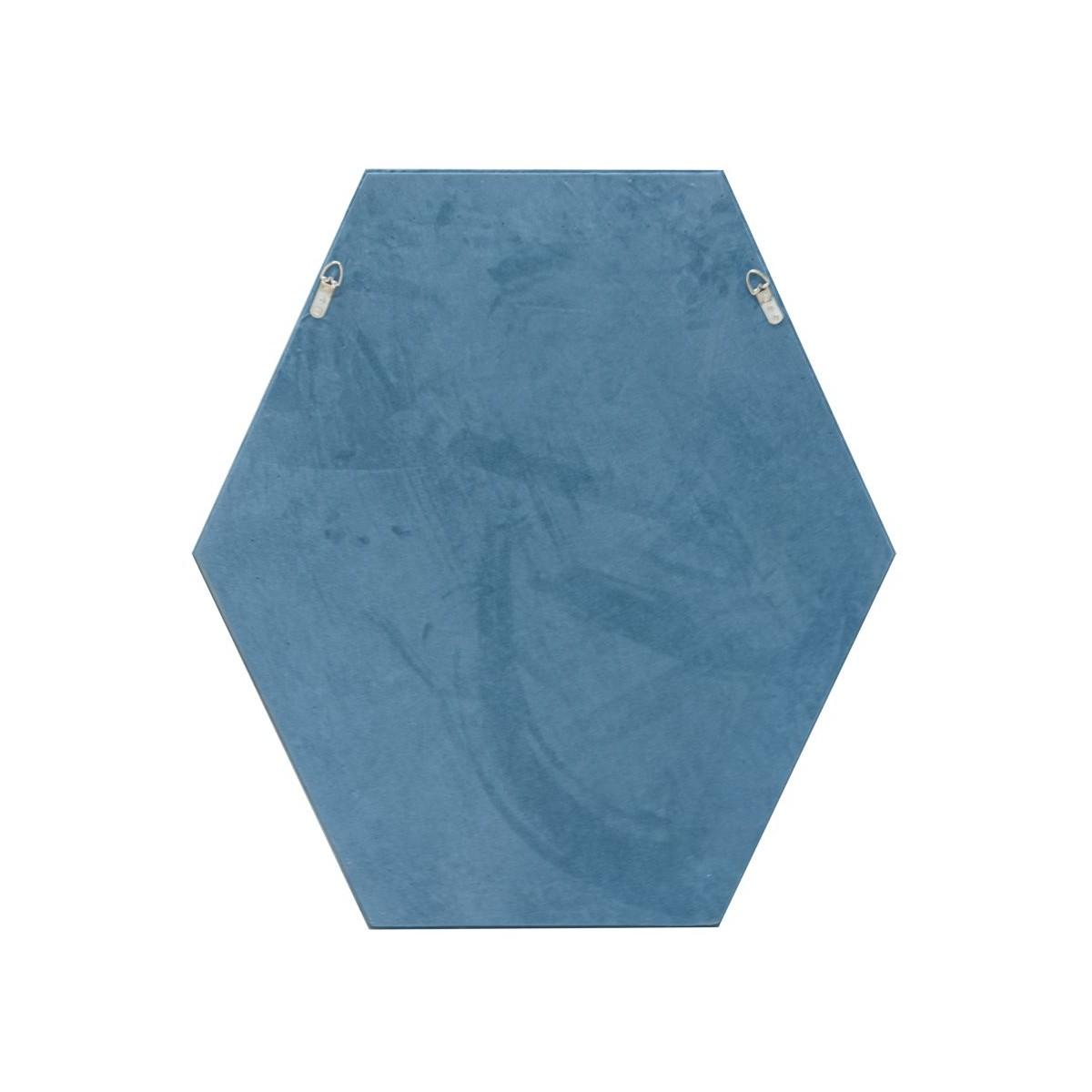 Specchio Da Muro Tony Velluto Blu Giallo cm.75x4x80