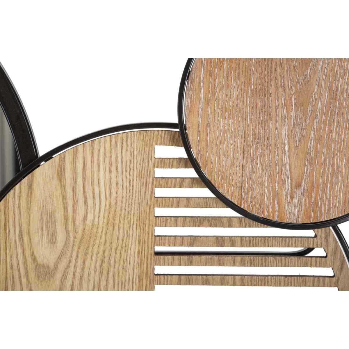 Specchio da muro woody 123,2 x 4,4 x 63,5 cm