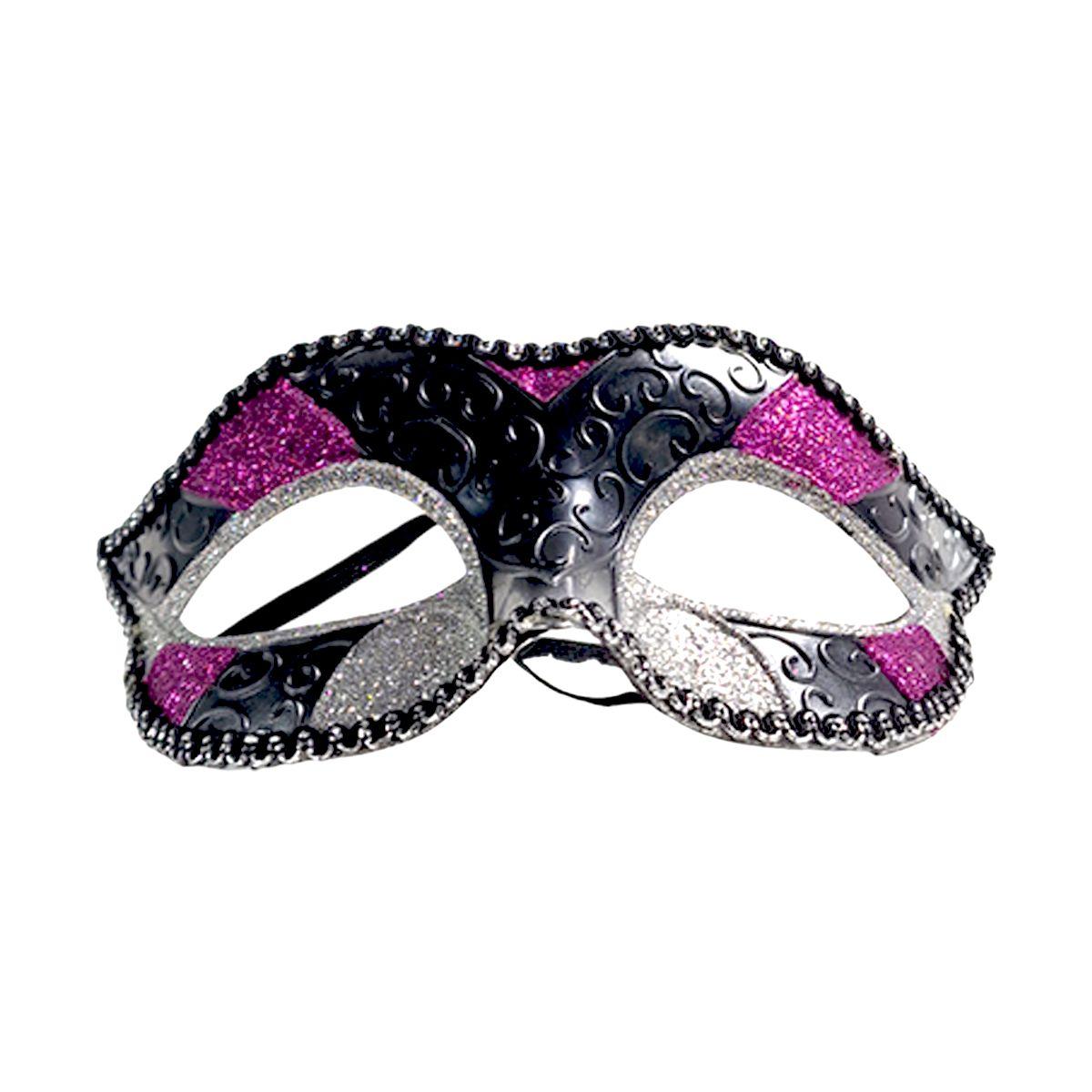 Maschera Viso Con Glitter 3 Modelli |Carnival Toys