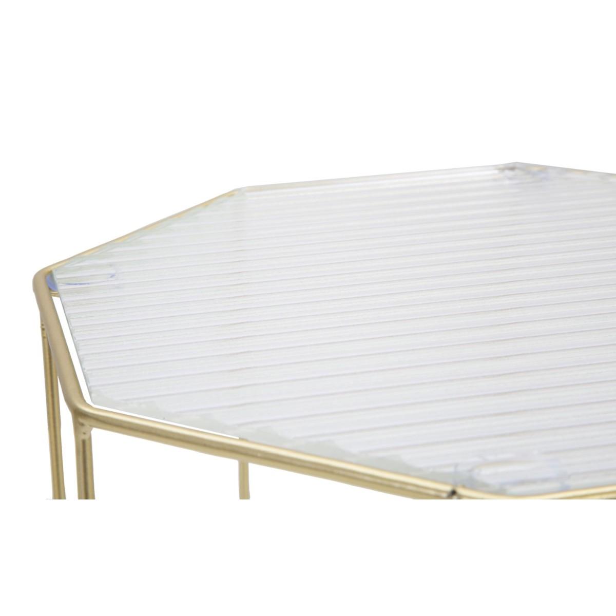 Tavolinetti New Glass Coppia cm.Ø37x47-31x42