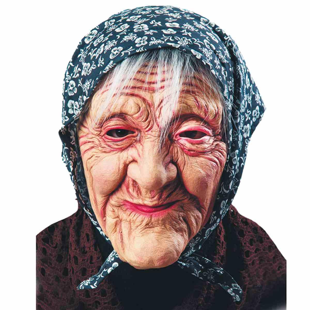 Maschera Viso Lattice Befana Con Fazzoletto |Carnival Toys