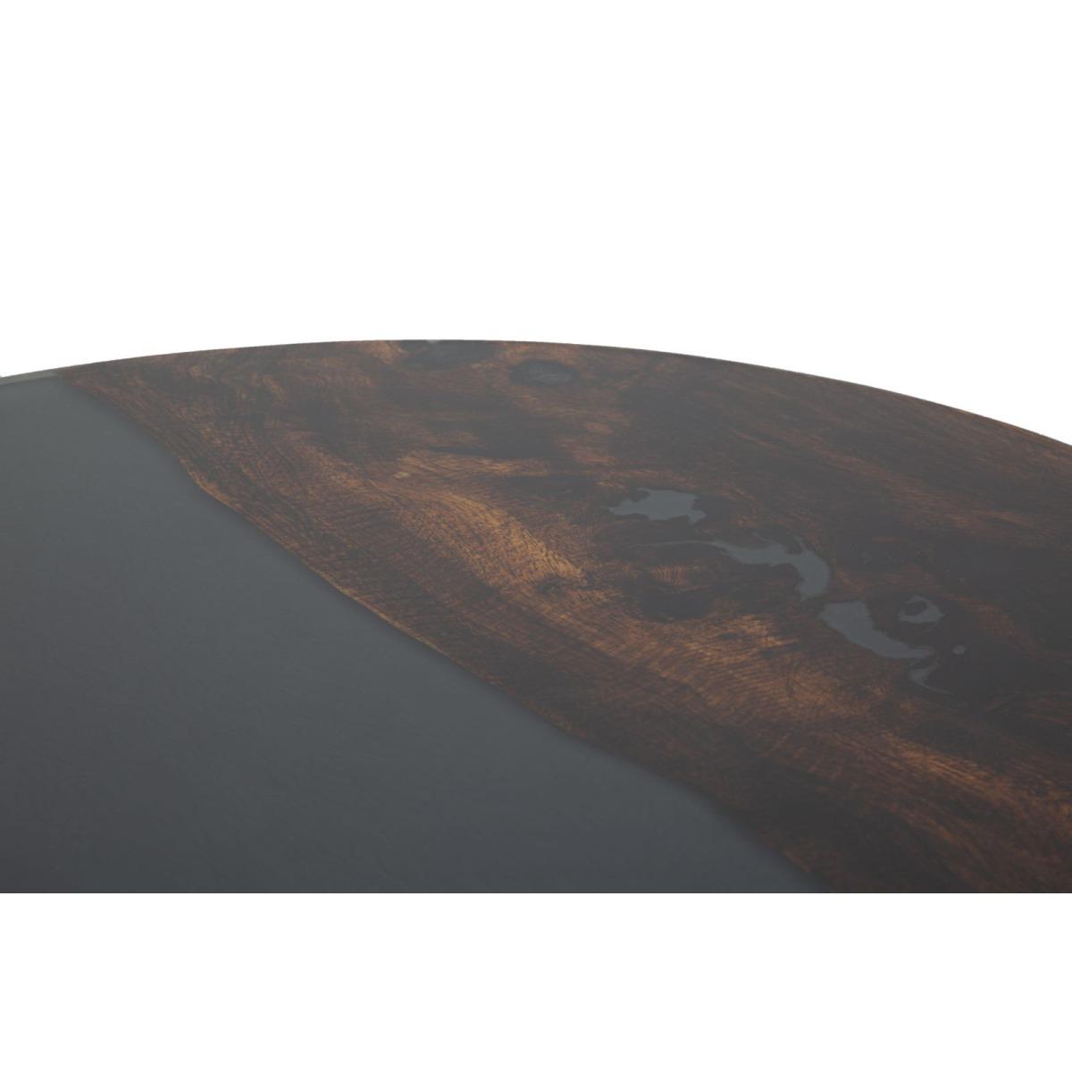 Tavolo Da Caffe' Mustang Rot. cm.Ø50x45 Legno Di Acacia Nilotica