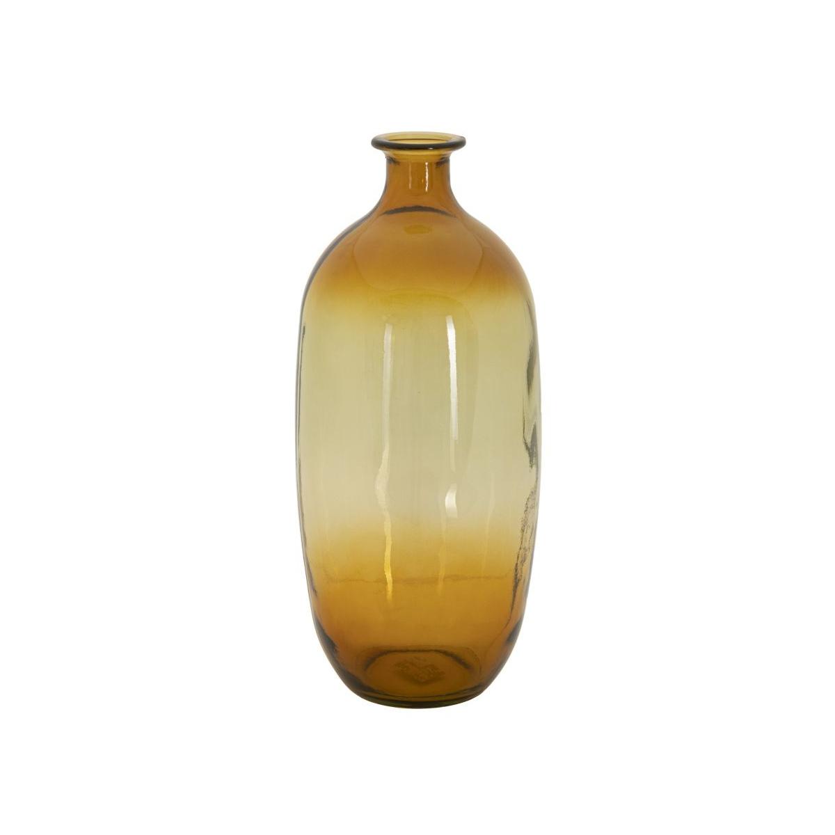 Vaso Botella Napoles Vetro Riciclato Orange cm.Ø16x38 Made In Spain