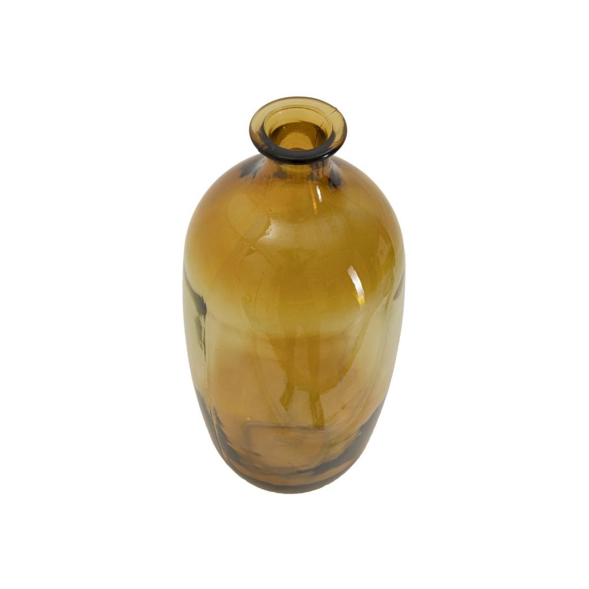 Vaso Botella Napoles Vetro Riciclato Orange cm.Ø16x38 Made In Spain