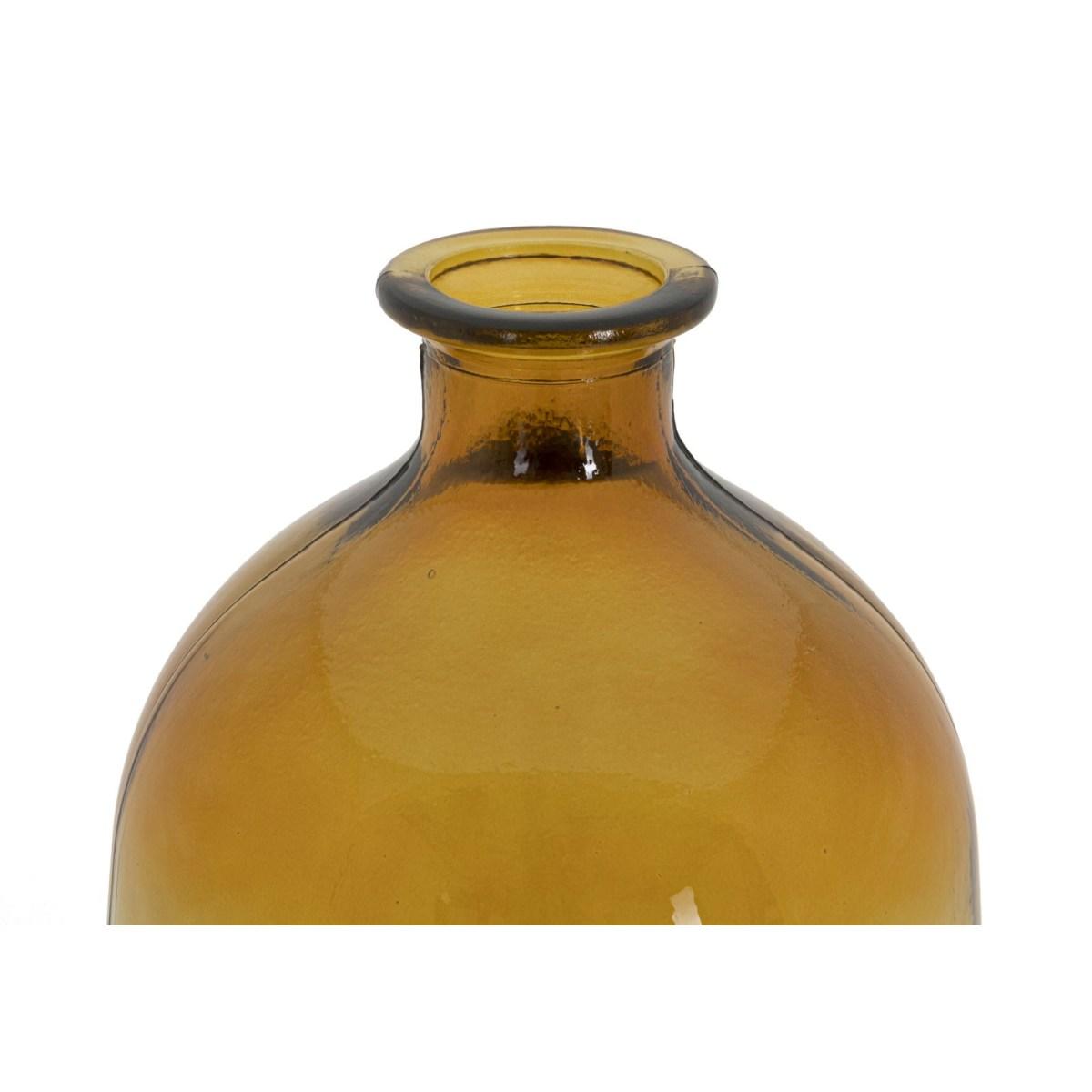 Vaso Botella Napoles Vetro Riciclato Orange cm.Ø19x45 Made In Spain