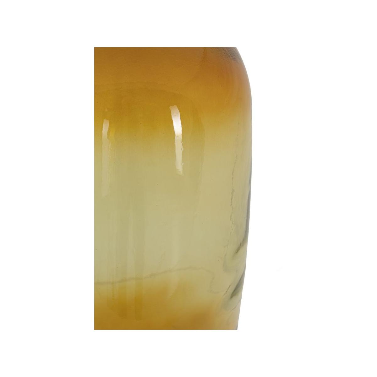 Vaso Botella Napoles Vetro Riciclato Orange cm.Ø19x45 Made In Spain