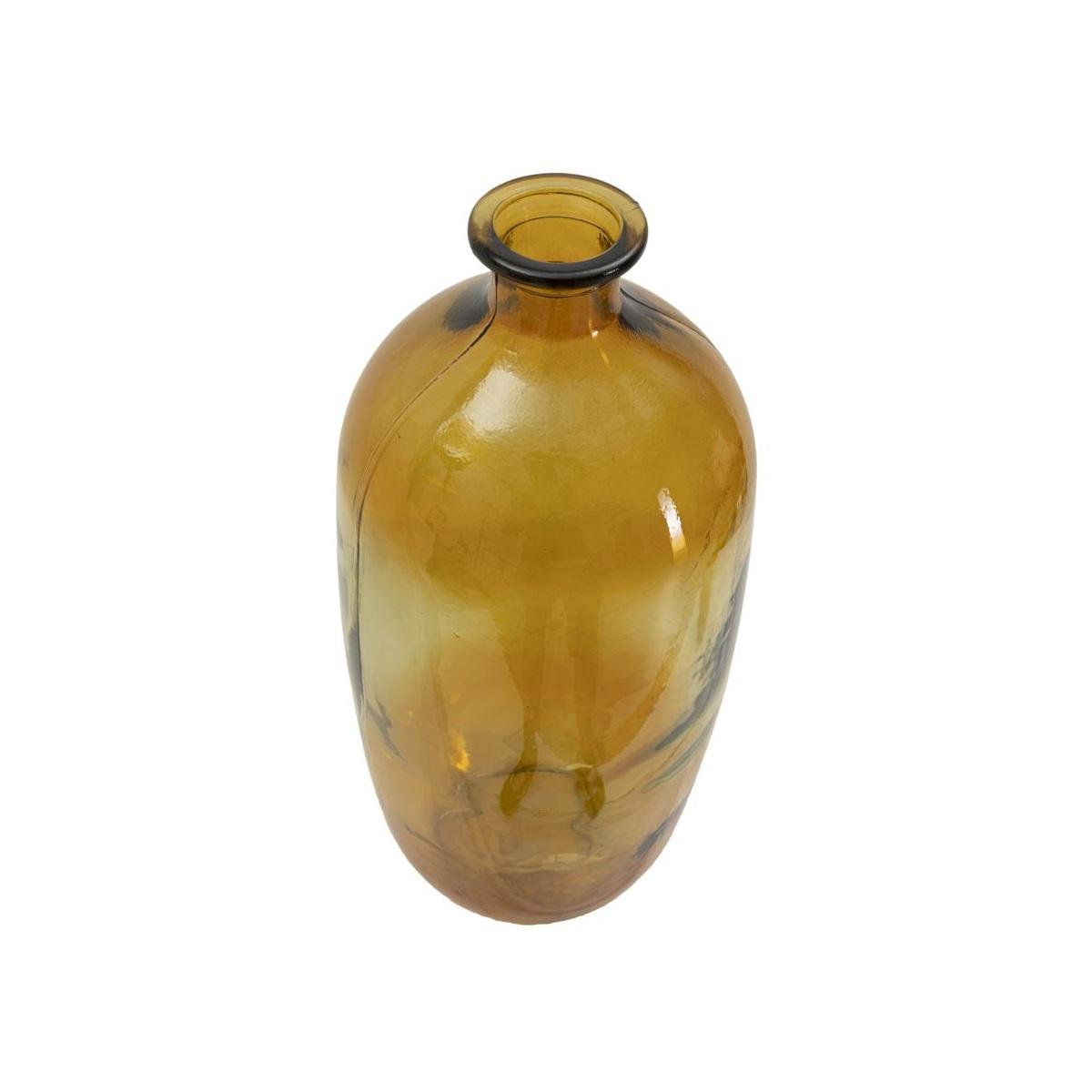 Vaso Botella Napoles Vetro Riciclato Orange cm.Ø19x45 Made In Spain