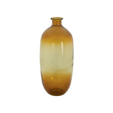 Vaso Botella Napoles Vetro Riciclato Orange cm.Ø19x45 Made In Spain