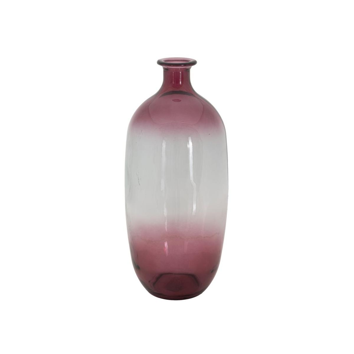 Vaso Botella Napoles Vetro Riciclato Red cm.Ø16x38 Made In Spain