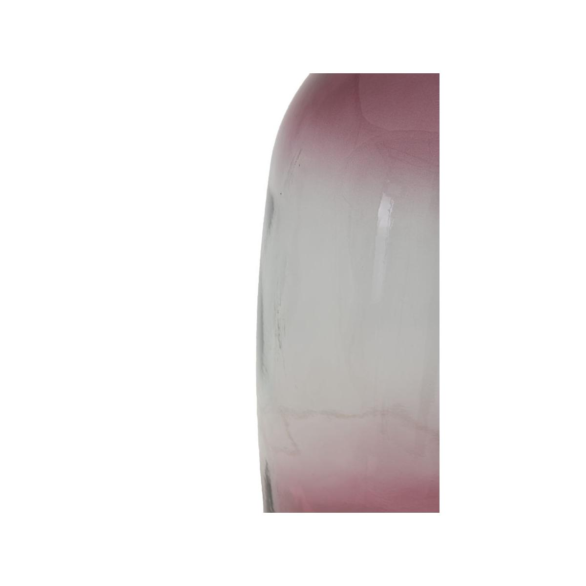 Vaso Botella Napoles Vetro Riciclato Red cm.Ø16x38 Made In Spain
