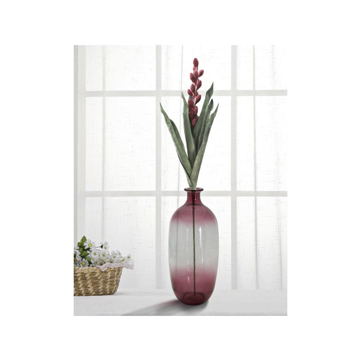 Vaso Botella Napoles Vetro Riciclato Red cm.Ø16x38 Made In Spain