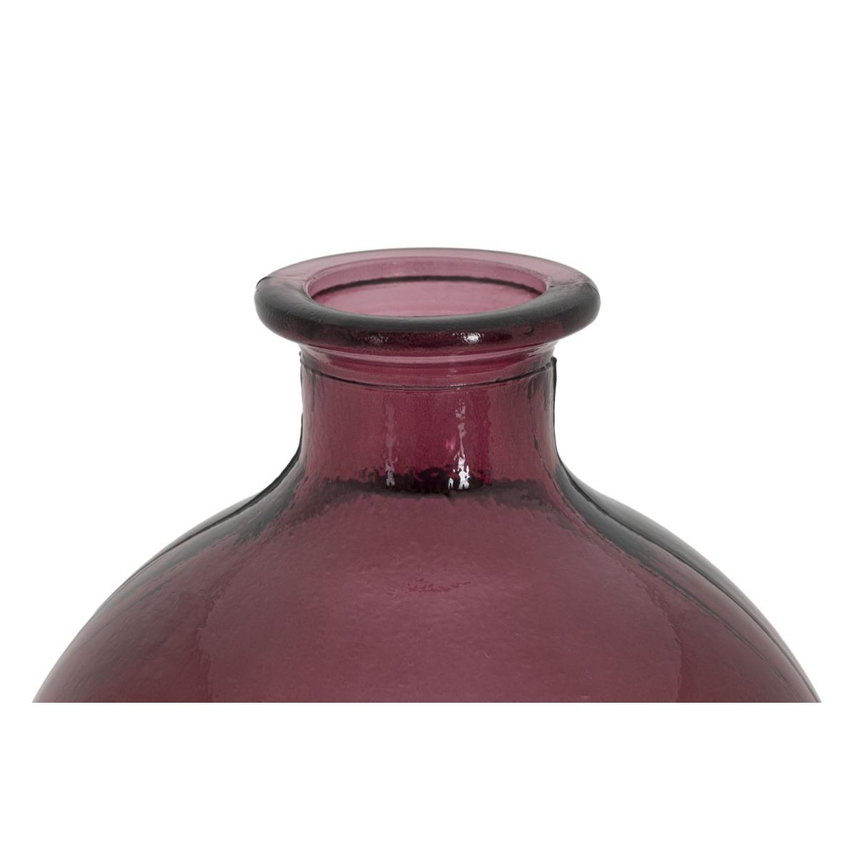 Vaso Botella Napoles Vetro Riciclato Red cm.Ø19x45 Made In Spain