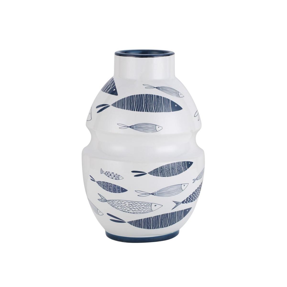 Vaso Ceramica Fish cm.Ø21x31