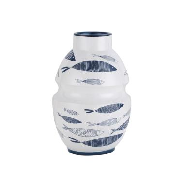 Vaso Ceramica Fish cm.Ø21x31