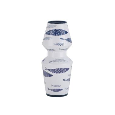 Vaso Ceramica Fish Double cm.Ø14x34