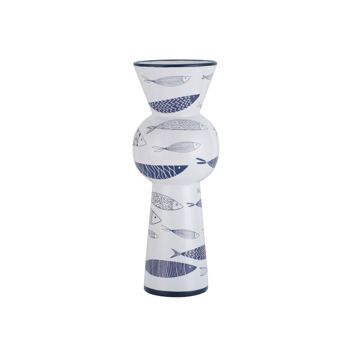 Vaso Ceramica Fish Tall cm.Ø14x38,5