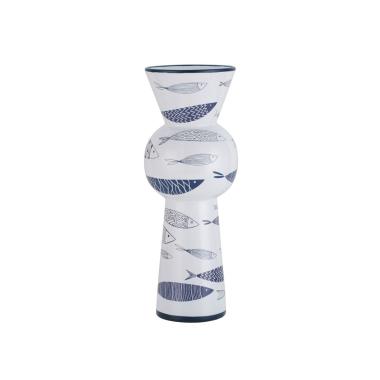 Vaso Ceramica Fish Tall cm.Ø14x38,5