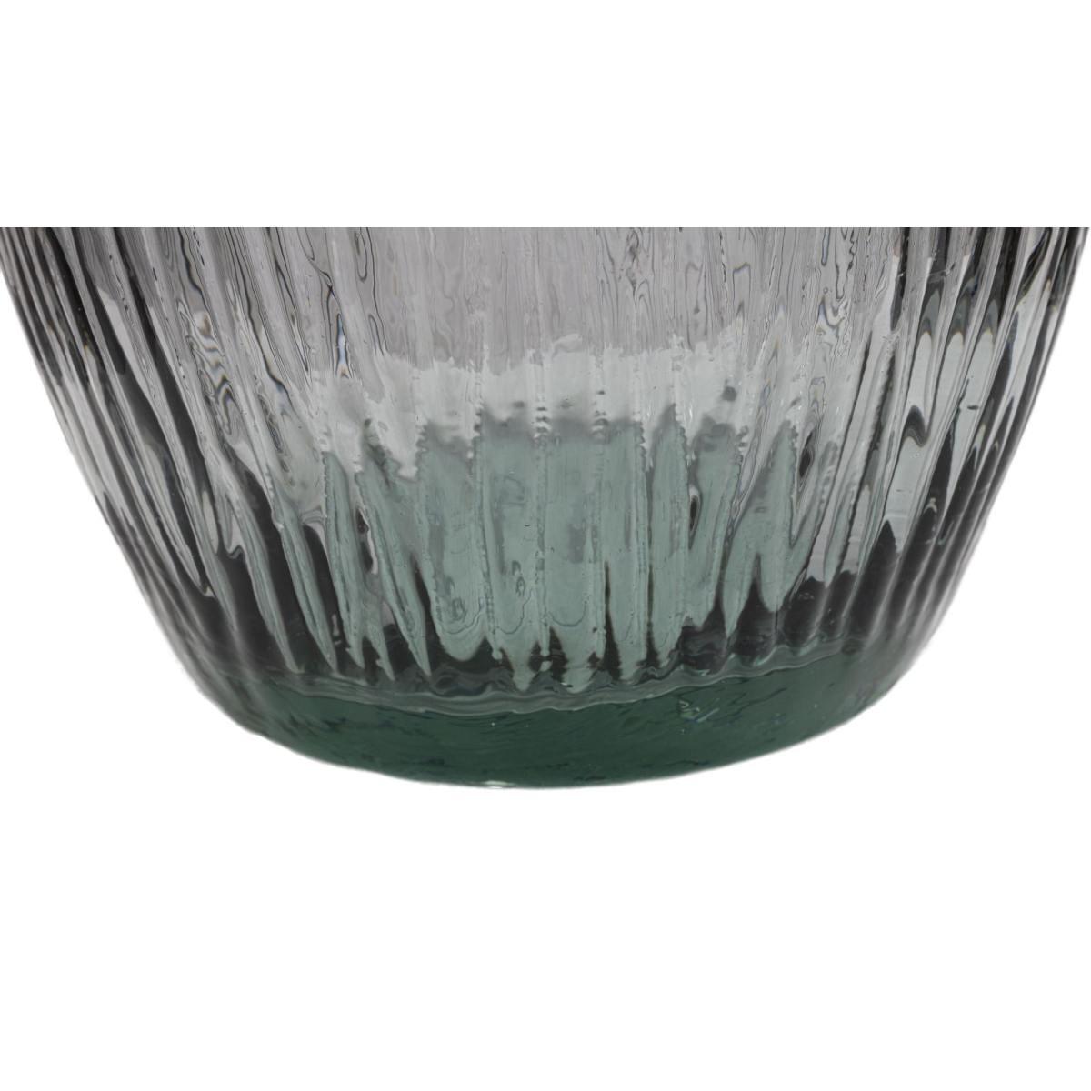 Vaso Jarron Arabe Vetro Riciclato Fumo cm.Ø25x99 Made In Spain