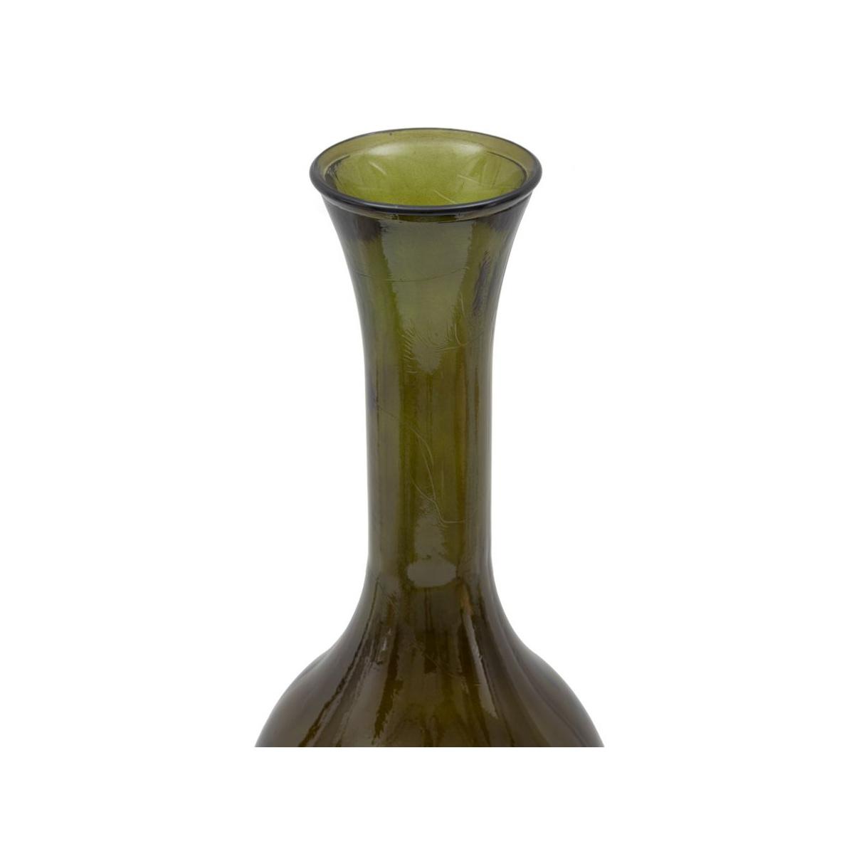Vaso Jarron Vetro Riciclato Green cm.Ø30x100 Made In Spain