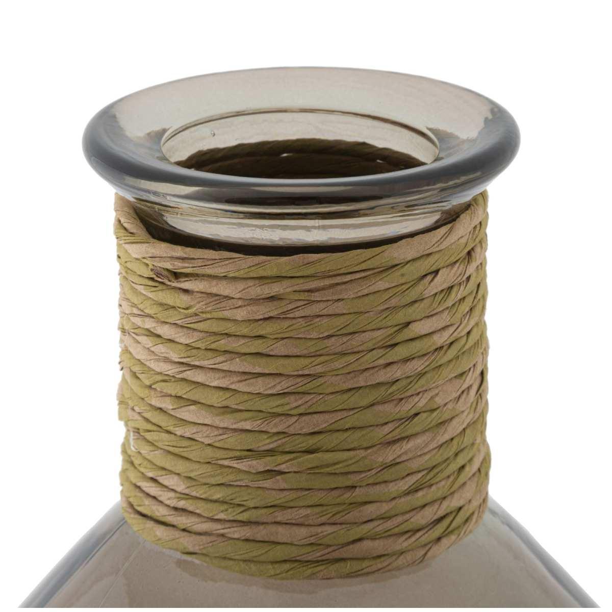 Vaso Rope Artemis Vetro Riciclato cm.Ø29x59 Made In Spain