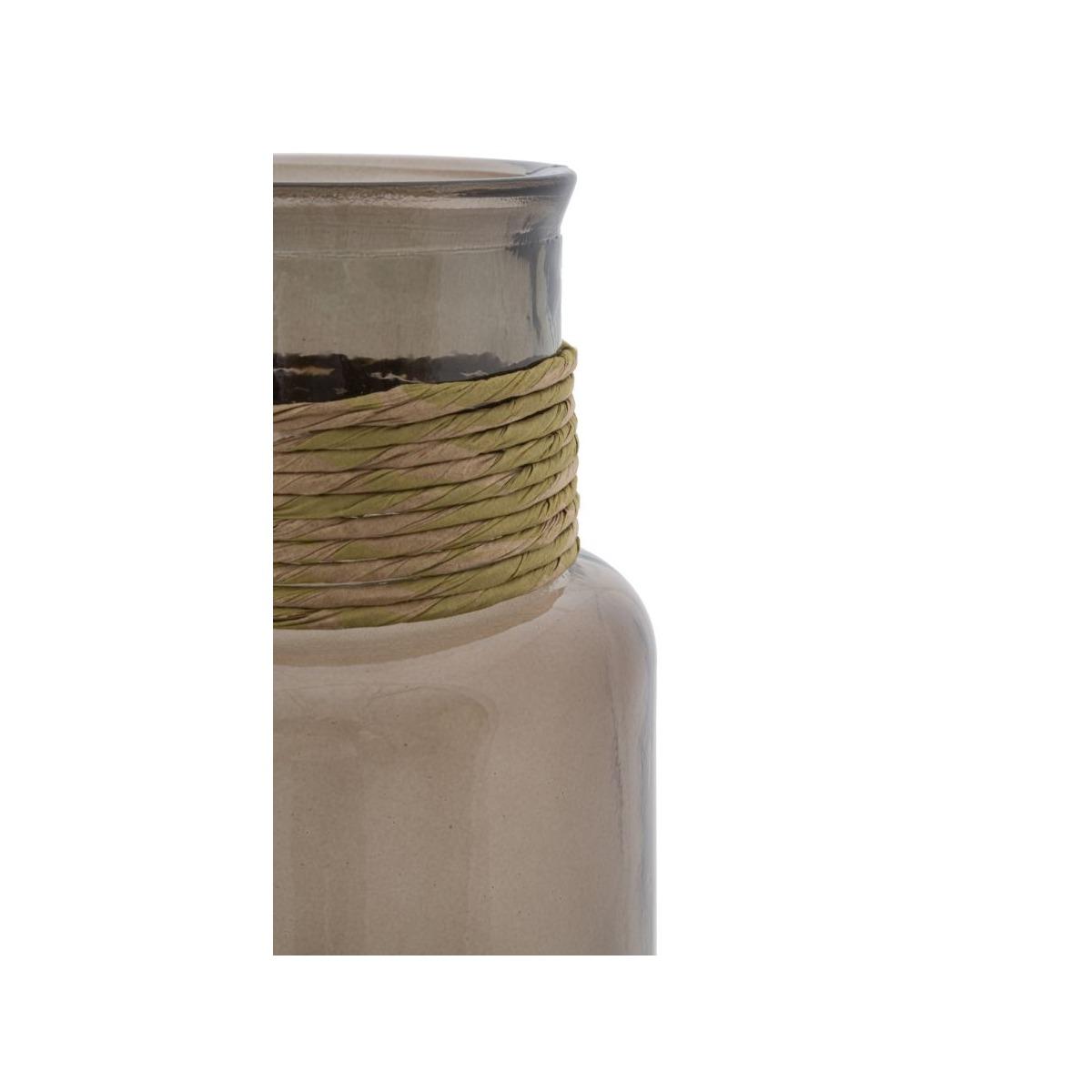 Vaso Rope Noa Vetro Riciclato cm.Ø15x45 Made In Spain