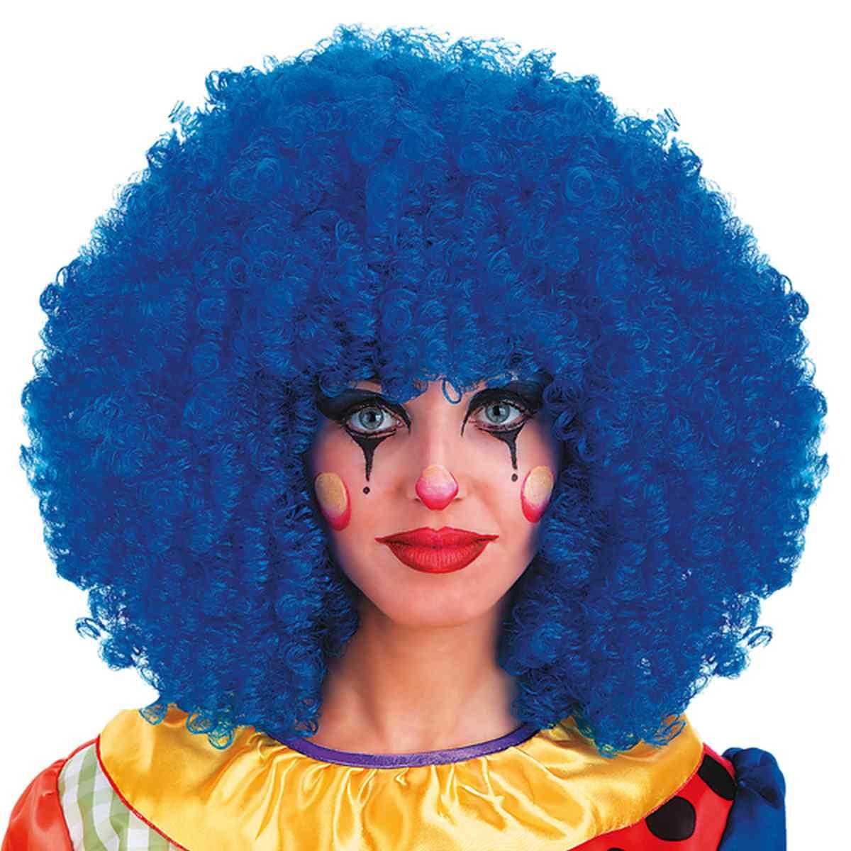 Parrucca Clown Ricciolona Blu Gr.190 |Carnival Toys
