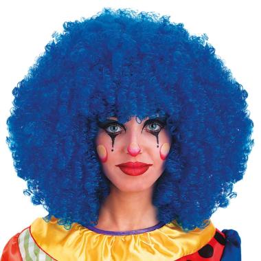 Parrucca Clown Ricciolona Blu Gr.190 |Carnival Toys