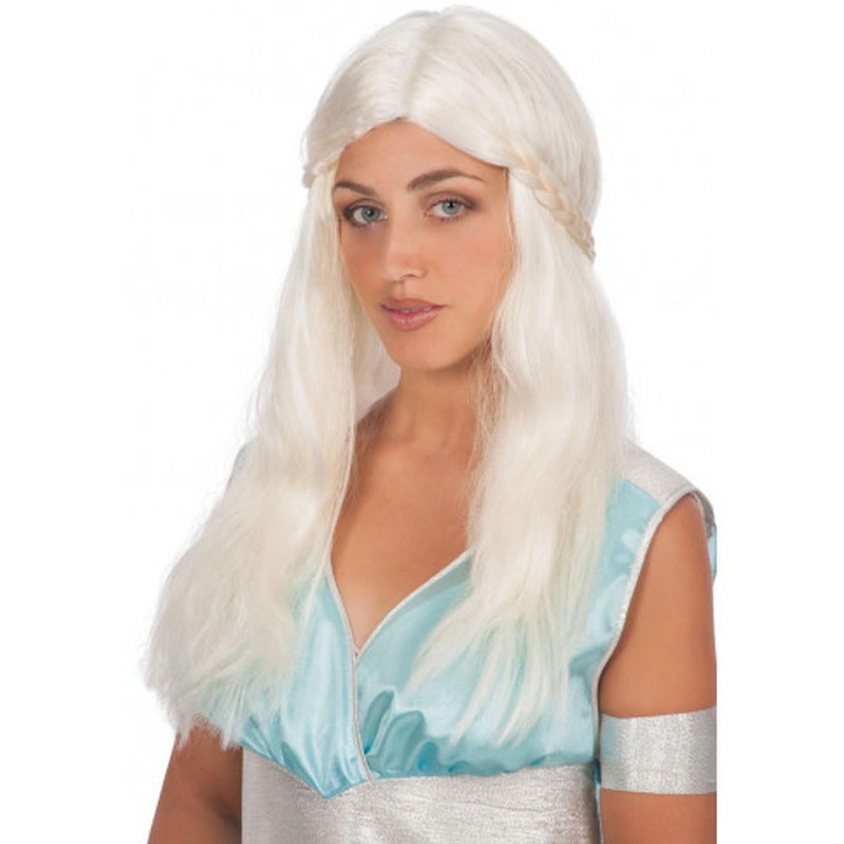 Parrucca Bionda Principessa Draghi Con Treccia |Carnival Toys